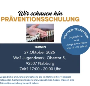 ABGESAGT! Präventionsschulung